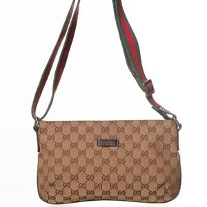 GUCCI GG CANVAS SHERRY LINE CROSSBODY